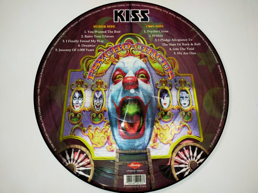 KISS LP Picture Disc Psycho Circus Eulenspiegel S KISS Collector SHOP