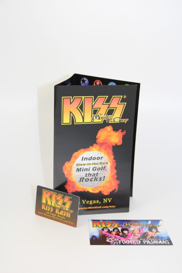 KISS Mini Golf Las Vegas Flyer/Cards