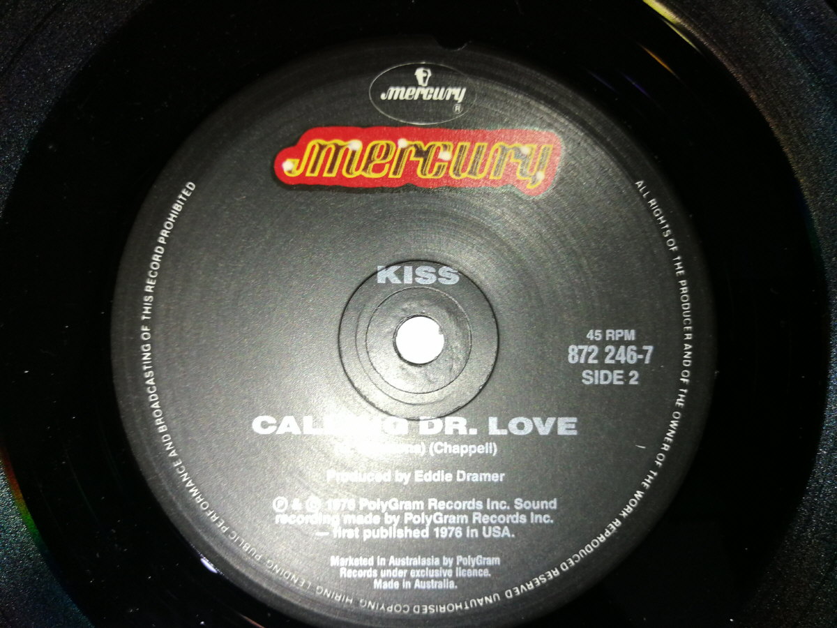 Kiss 7″ Single Let S Put The X In Sex Calling Dr Love Australia Eulenspiegel S Kiss