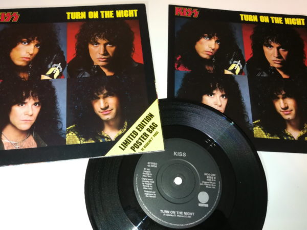 KISS 7" Single Turn On The Night (UK) Posterbag