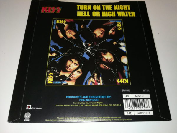 KISS 7" Single Turn On The Night (UK) Posterbag - Image 4