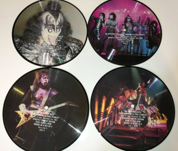 KISS 7" Singles Picture Disc Set of 4 (Interviews)