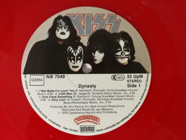 KISS LP Dynasty (Germany, red vinyl)