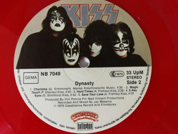 KISS LP Dynasty (Germany, red vinyl) - Image 6