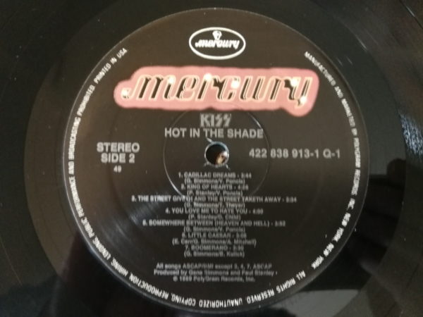 KISS LP Hot In The Shade (USA) - Image 4