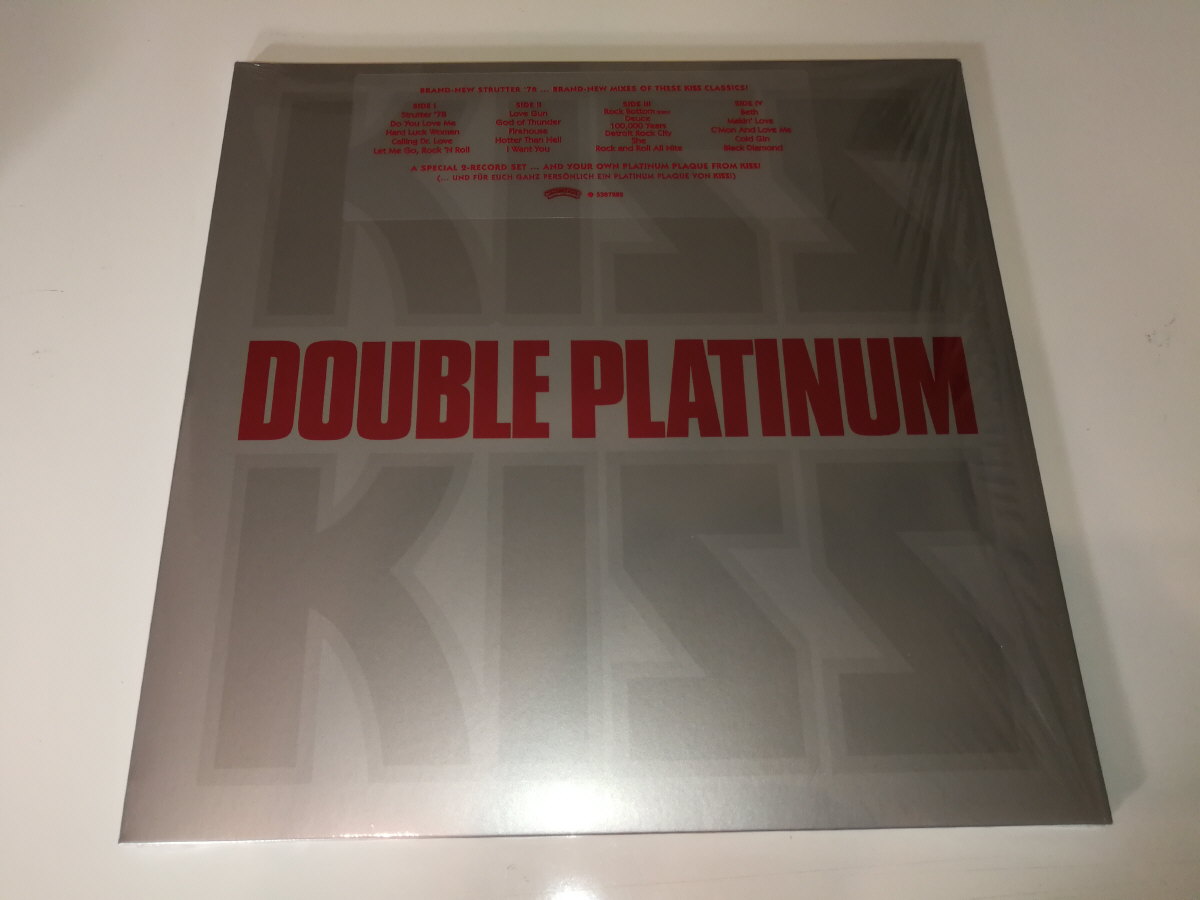 KISS LP Double Platinum (Germany) silver vinyl Eulenspiegel's KISS Collector SHOP
