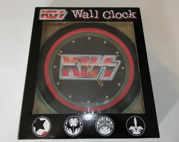 Kiss Wall Clock (red/black logo)