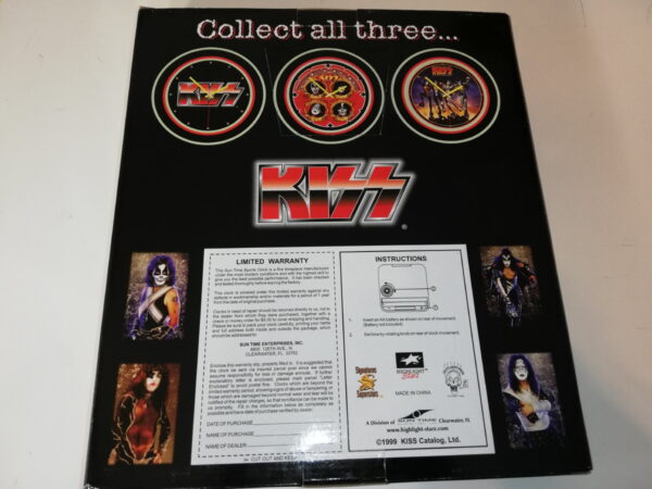 Kiss Wall Clock (red/black logo) - Image 3