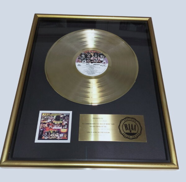 KISS Gold Award Unmasked RIAA (USA)