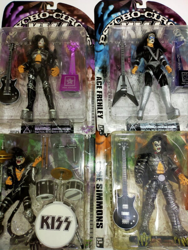 KISS Action Figures (Psycho Circus Tour edition) (Set of 4) McFarlane