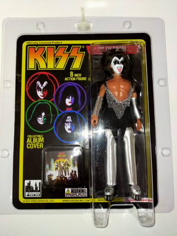 KISS Gene Simmons Love Gun Mego doll style 8" Action Figure (Series 1)