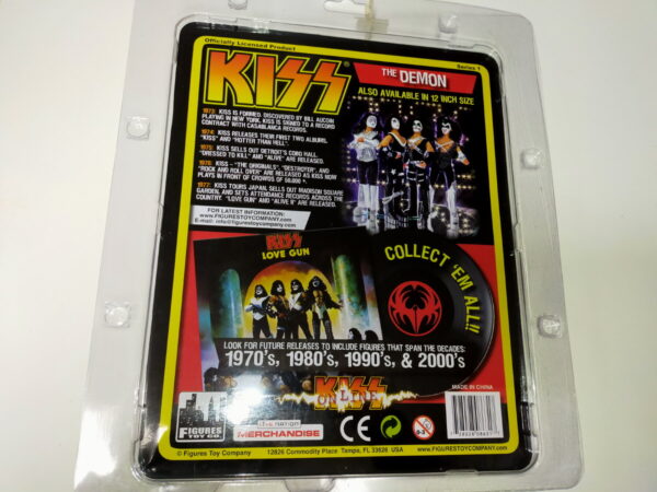 KISS Gene Simmons Love Gun Mego doll style 8" Action Figure (Series 1) - Image 2