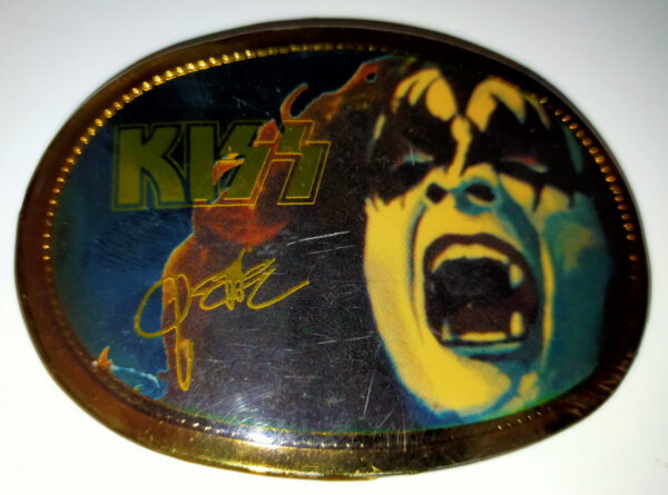 KISS Belt Buckle (Pacifica 1977) Gene Simmons