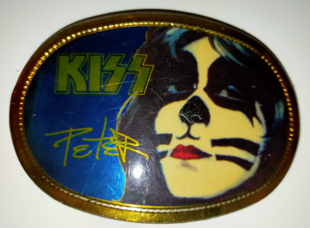 KISS Belt Buckle (Pacifica 1977) Peter Criss Eulenspiegel's KISS