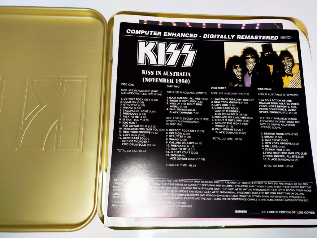 kiss european tour 1980 box set