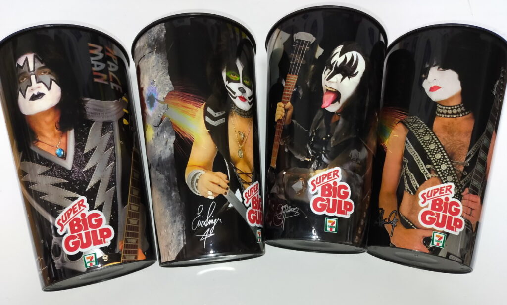 KISS Drinking Cup 7eleven/ Dr Pepper Super Big Gulp (Set of 4