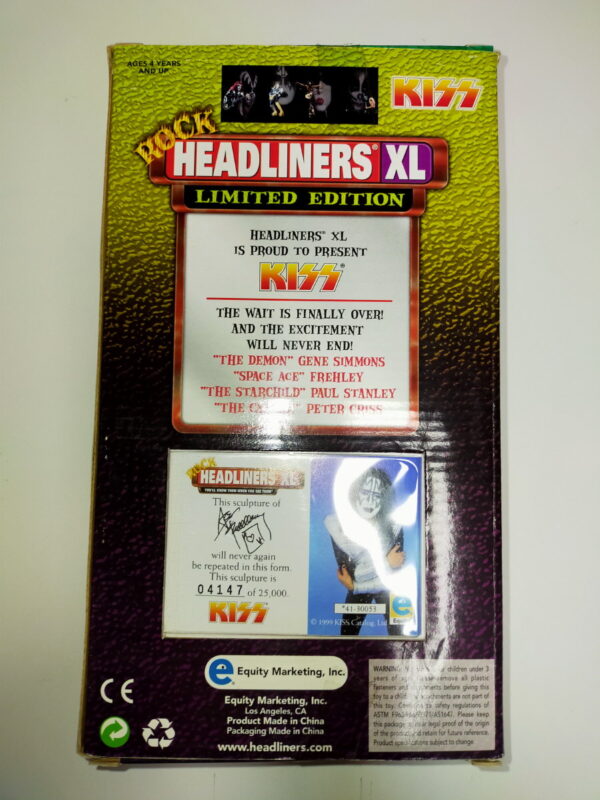 KISS Headliners XL (green box) Ace Frehley - Image 3