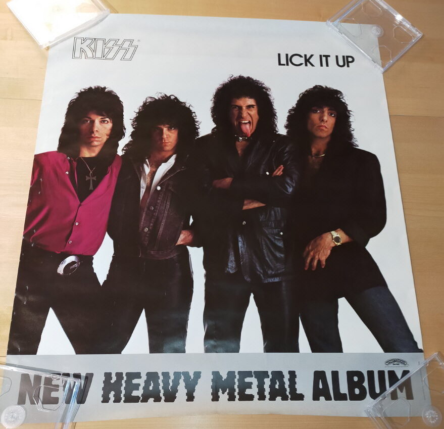 KISS Promo Poster Lick It Up (New Heavy Metal Album