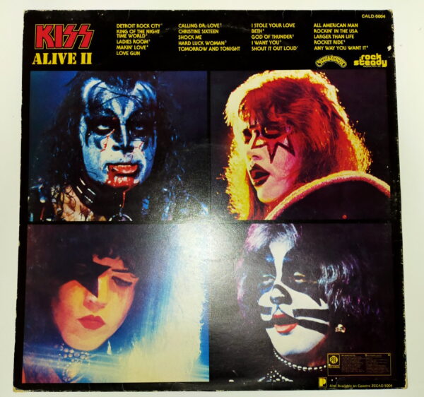 KISS LP Alive II (UK) PYE (silver covered PYE) - Image 8