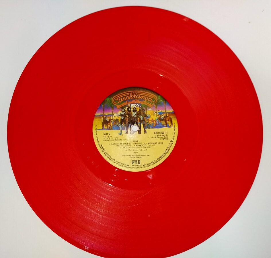 KISS LP Alive! (UK) PYE red vinyl – Eulenspiegel's KISS