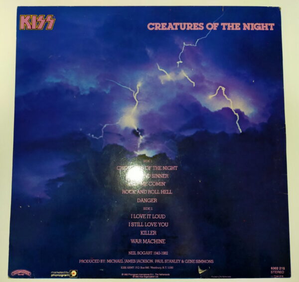 KISS LP Creatures Of The Night (make-up cover ) Holland - Image 2