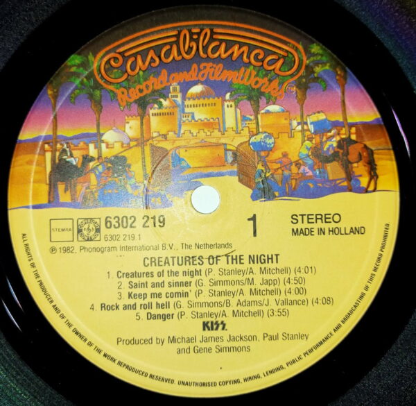 KISS LP Creatures Of The Night (make-up cover ) Holland - Image 3