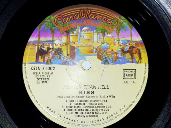 KISS LP Hotter Than Hell (France) VG 407-CBLA - Image 4