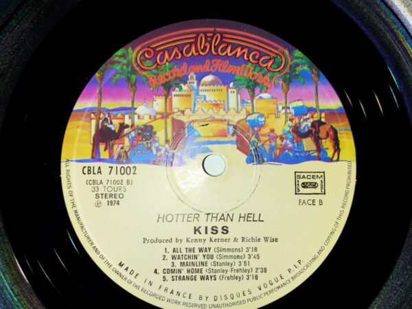 KISS LP Hotter Than Hell (France) VG 407-CBLA - Image 5