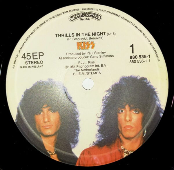 KISS 12" Maxi Thrills In The Night (Holland) Promo - Image 2