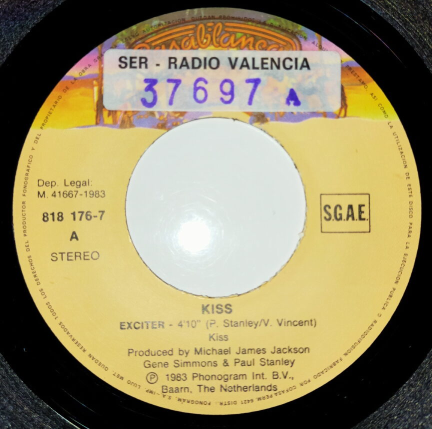 KISS 7″ Single Exciter (Spain) Eulenspiegel's KISS Collector SHOP