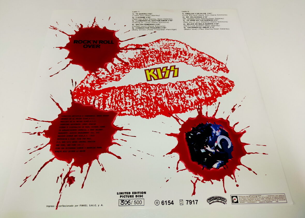 KISS LP Picture Disc Rock'n'Roll Over (Argentina) – Eulenspiegel's