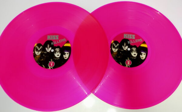 KISS LP Killers pink vinyl / Single Down On Your Knees (Germany 2021) - Image 3