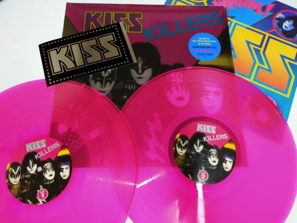 KISS LP Killers pink vinyl / Single Down On Your Knees (Germany 2021) - Image 2