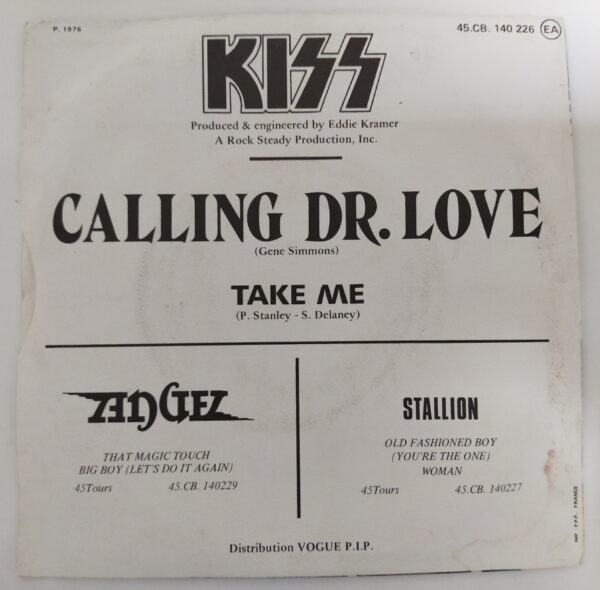 KISS 7" Single Calling Dr Love / Take Me (France) - Image 2