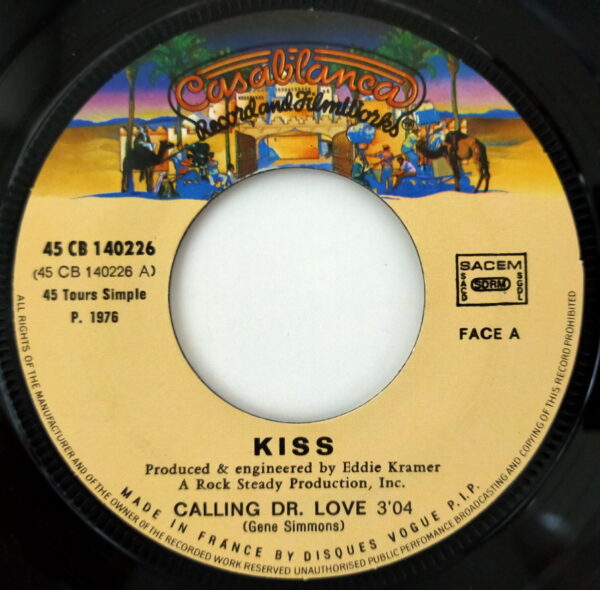 KISS 7" Single Calling Dr Love / Take Me (France) - Image 3