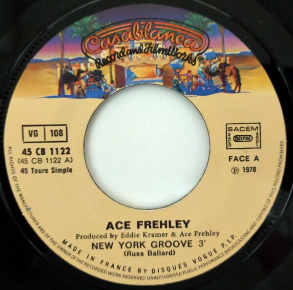 KISS 7" Single Ace Frehley New York Groove (France) - Image 3