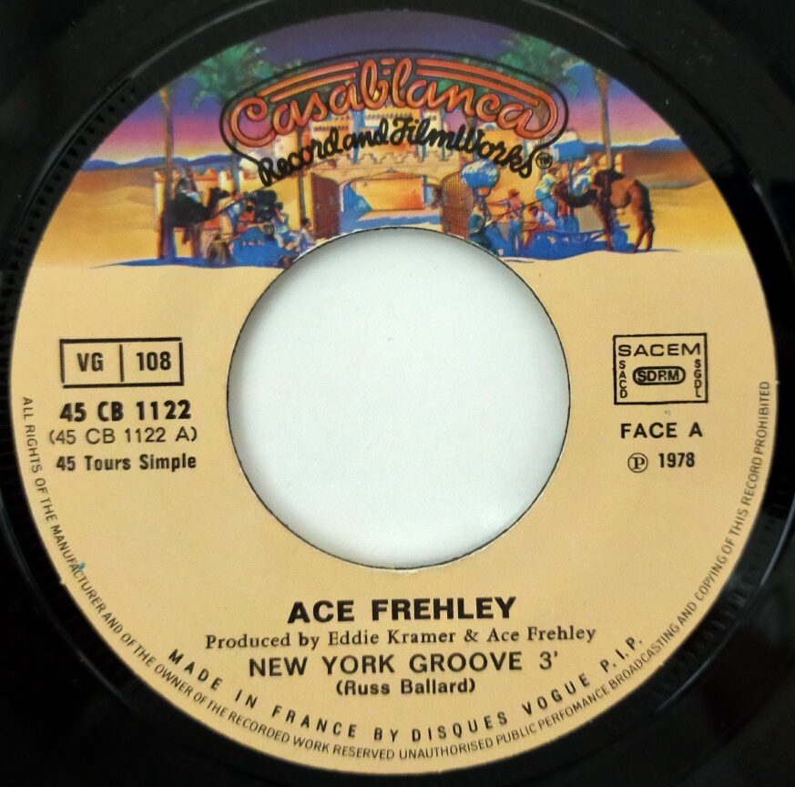 KISS 7″ Single Ace Frehley New York Groove (France
