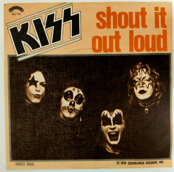 KISS 7" Single Shout It Out Loud /Sweet Pain (Holland) - Image 2