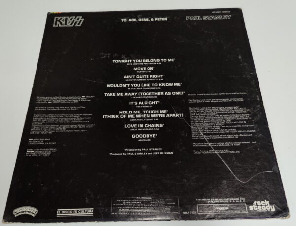 KISS LP Paul Stanley Solo album (Mexico) - Image 3