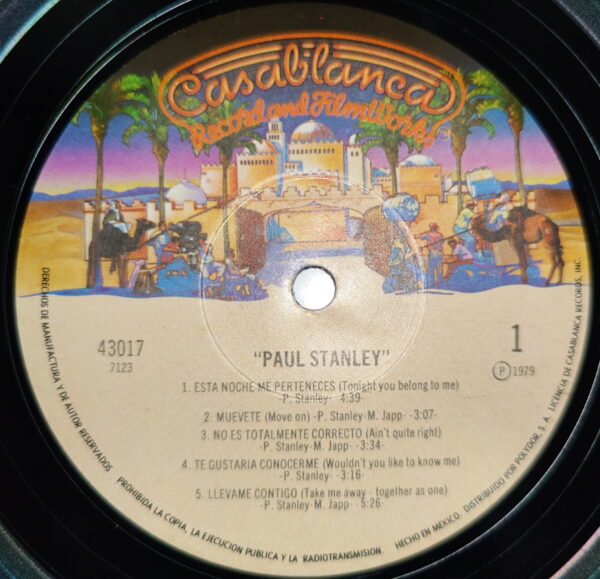 KISS LP Paul Stanley Solo album (Mexico) - Image 4