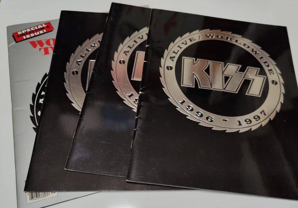 KISS Tourbook / Program Alive Worldwide 1996-1997 (Set of 4 different)
