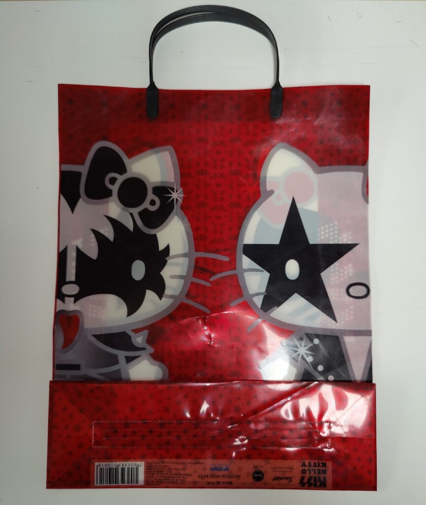 Kiss Hello Kitty large Plastic Shopping Bag (Mexico) Eulenspiegel's