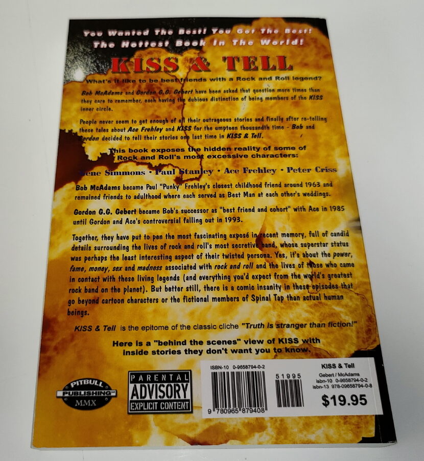 KISS Book Kiss & Tell (Gordon G.G. Gebert) New Special Edition Eulenspiegel's KISS Collector SHOP