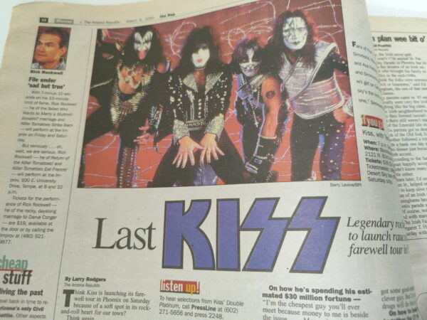 KISS Newspaper Mag The Rep (Arizona) 2000 - Image 2