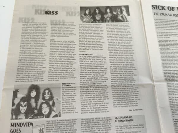 KISS Newspaper Mag Mind View Magazine (Belgium) - Image 2