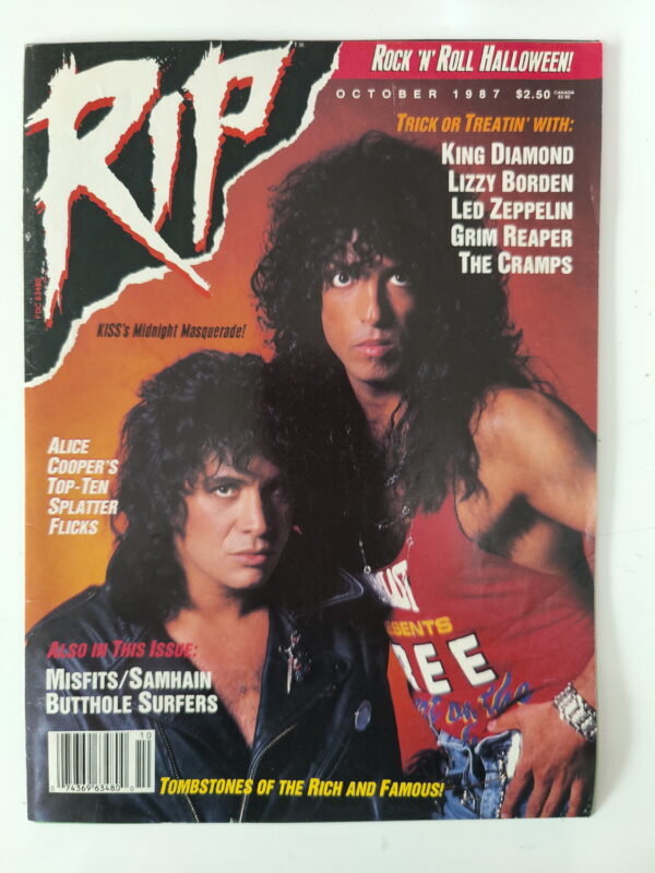 KISS Cover & Pages: RIP (USA) October 1987