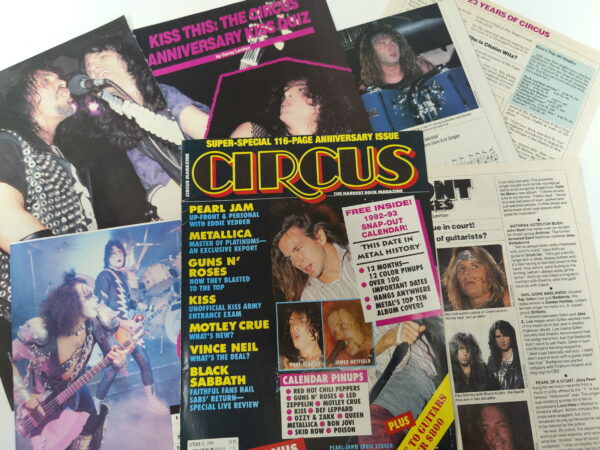 KISS Cover & Pages: Circus (USA) October 1992 - Image 2