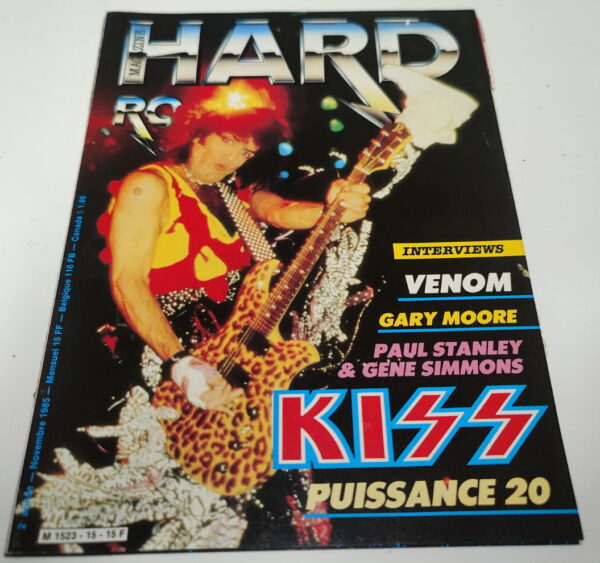 KISS Cover & Pages: Hard Rock (France) November 1985