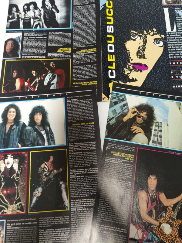 KISS Cover & Pages: Hard Rock (France) November 1985 - Image 3