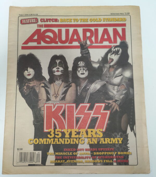 KISS Newspaper Magazine The Aquarian (USA) 2009